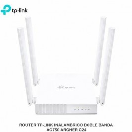Router Wi-Fi TP-LINK de doble banda AC750 Archer C24