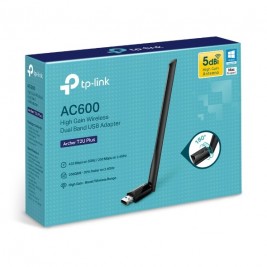 AC600 Adaptador USB Inalámbrico de Alta Ganancia Doble Banda