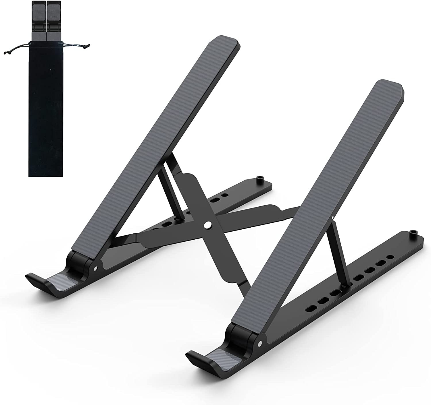Pteanecay Soporte Vertical Lateral Para Computadora Portátil, Sin Taladro, Soporte De Escritorio Para Computadora Portátil, Soporte Colgante Para Computadora Portátil Para El Lado Del Escritorio