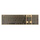 TECLADO GENIUS SLIMSTAR 7250BT / WIFI + BLUETTOTH /2 AAA/MADERA