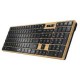 TECLADO GENIUS SLIMSTAR 7250BT / WIFI + BLUETTOTH /2 AAA/MADERA