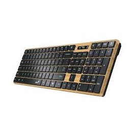 TECLADO GENIUS SLIMSTAR 7250BT / WIFI + BLUETTOTH /2 AAA/MADERA