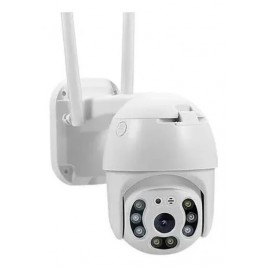 Cámara Vigilancia Exterior Wifi Genérica  Ip66 Blanco