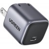 UGREEN Nexode 20W Mini Cargador USB C GAN Portátil, Carga Rapida PD Tipo C para Compatible con iPhone 16 15 14 13 Pro MAX