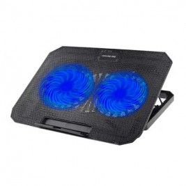 VENTILADOR STRIKE ME FN-818 2 FAN/ 2USB/ 5 NIVELES/ HASTA 17″