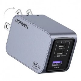 Cargador UGREEN Nexode Pro de 65 W y 3 puertos