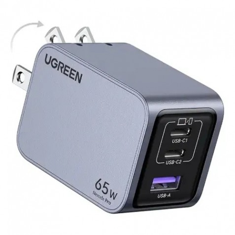 Cargador UGREEN Nexode Pro de 65 W y 3 puertos