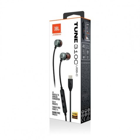 Jbl Audífonos Tune 310c Intraurales Con Cable Usb-c